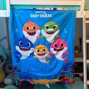 Kids baby shark blanket